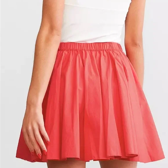 Free People ‘Gaia’ Vibrant Red Mini Skirt - Picture 4 of 10